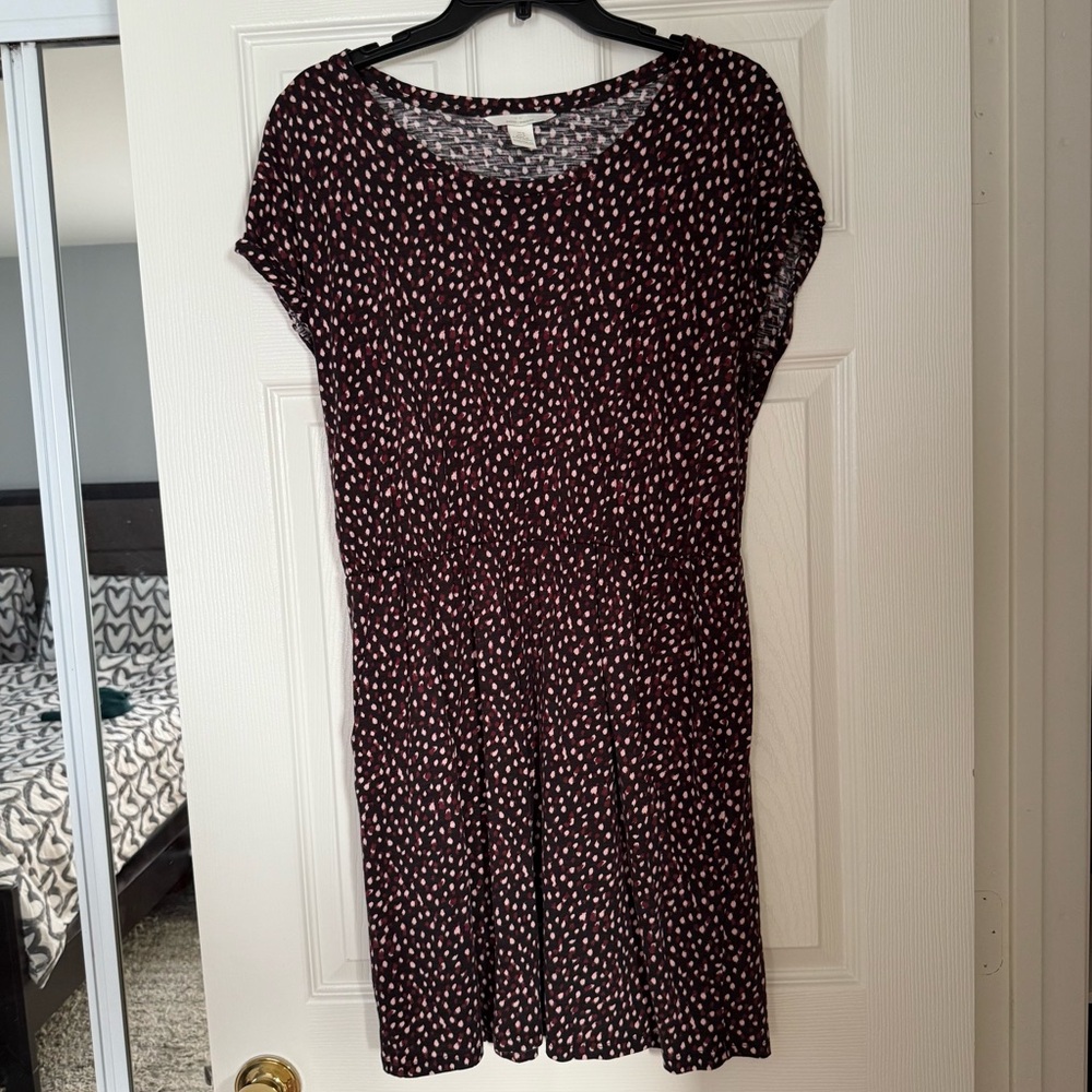 H&M Basics Floral Jersey Dress